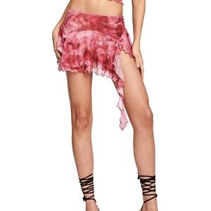I.am.gia Cherie floral pink skirt size large